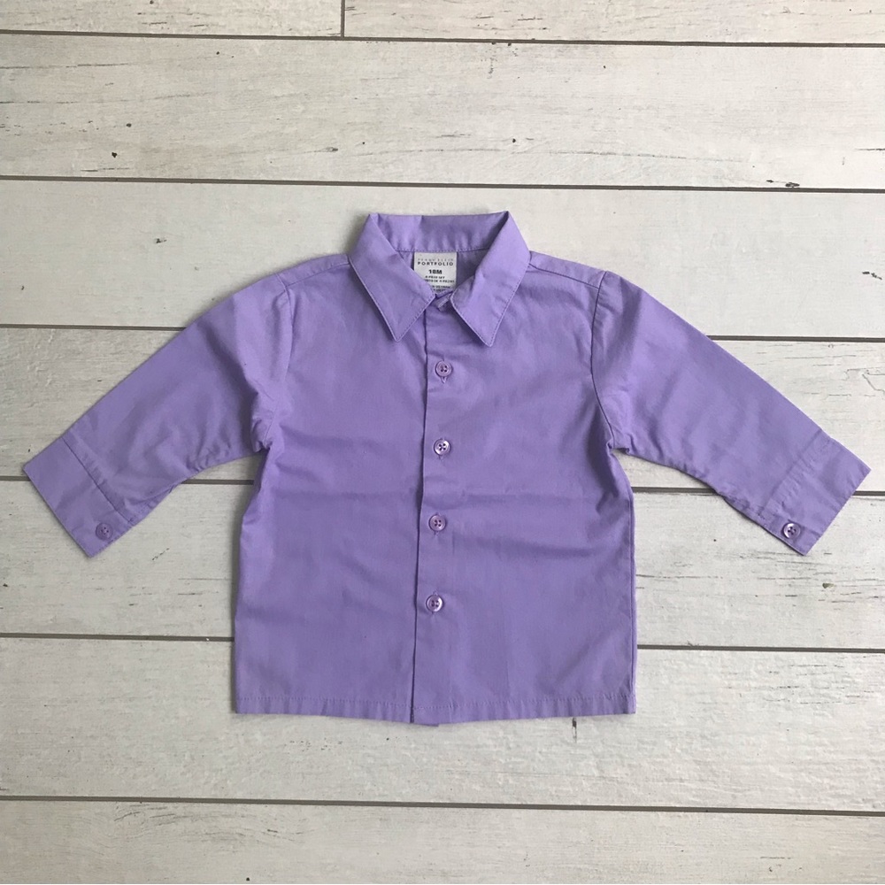 Perry Ellis Button Up Shirt 18 Months - Picture 3 of 4